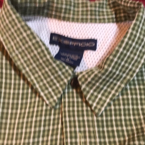Ex-Officio Green Plaid Shirt size Medium - Picture 4 of 4